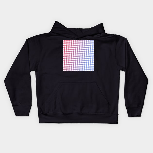 Houndstooth Gradient Kids Hoodie by Quirkball